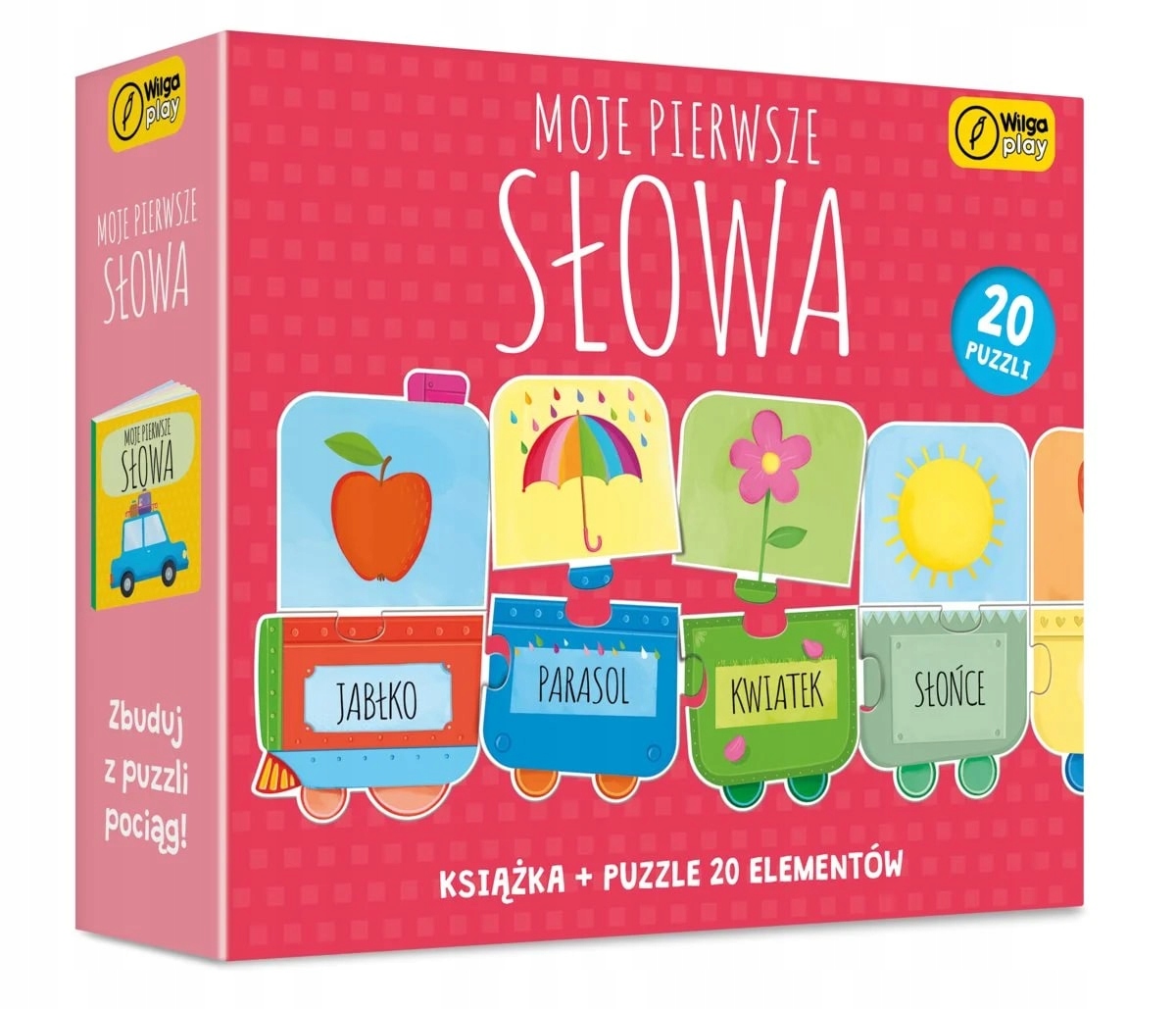 Gra planszowa Foksal Książka i puzzle Moje pier.słowa 20el Wilga