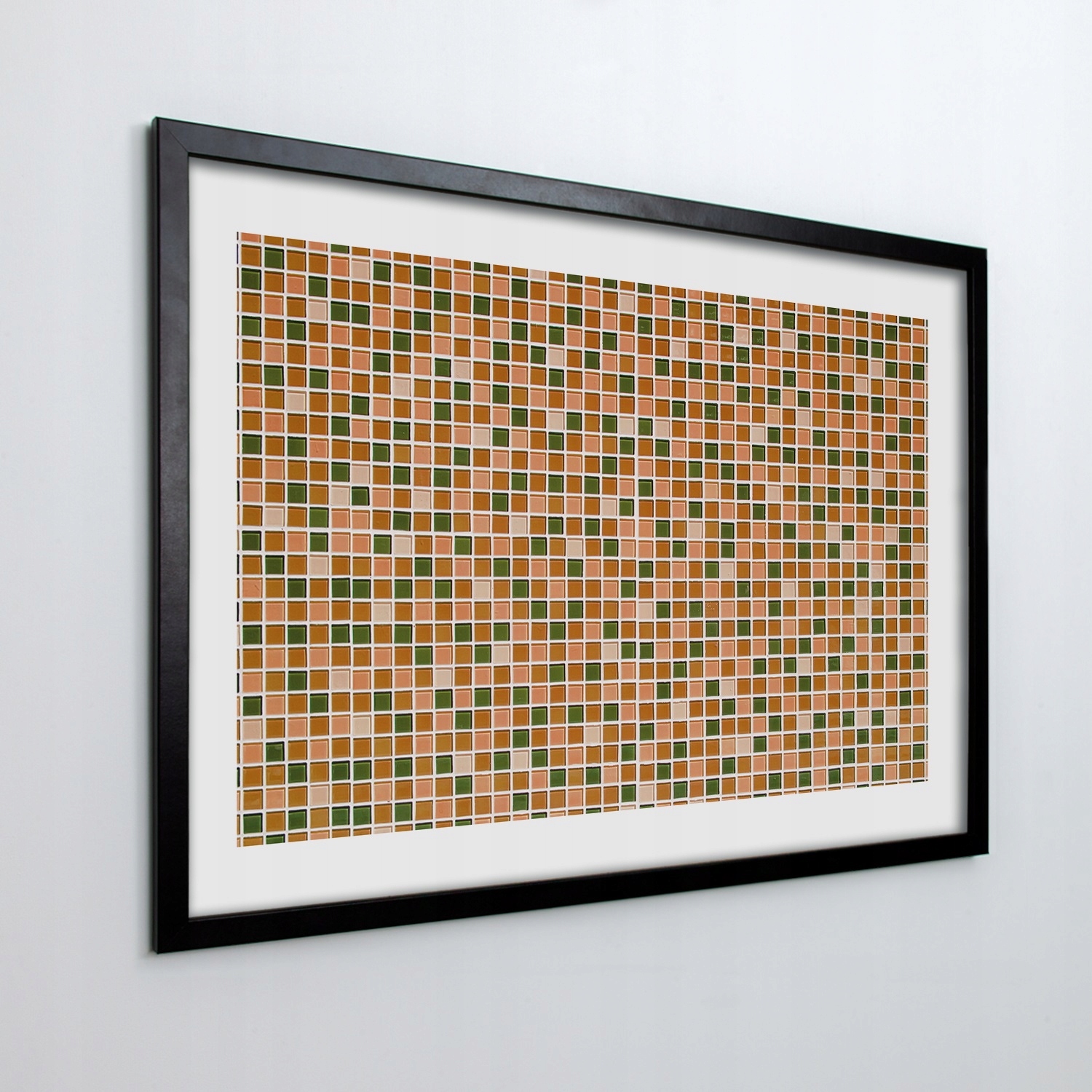 Fotoobraz v rámu na zeď Mřížková stěna 70x50