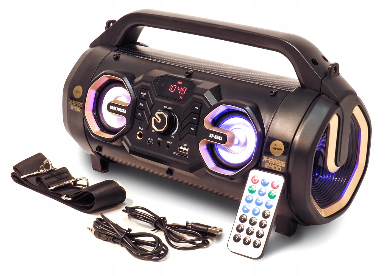 BOOMBOX TUBA RADIO MP3 USB WIEŻA GŁOŚNIK BLUETOOTH Marka Bass