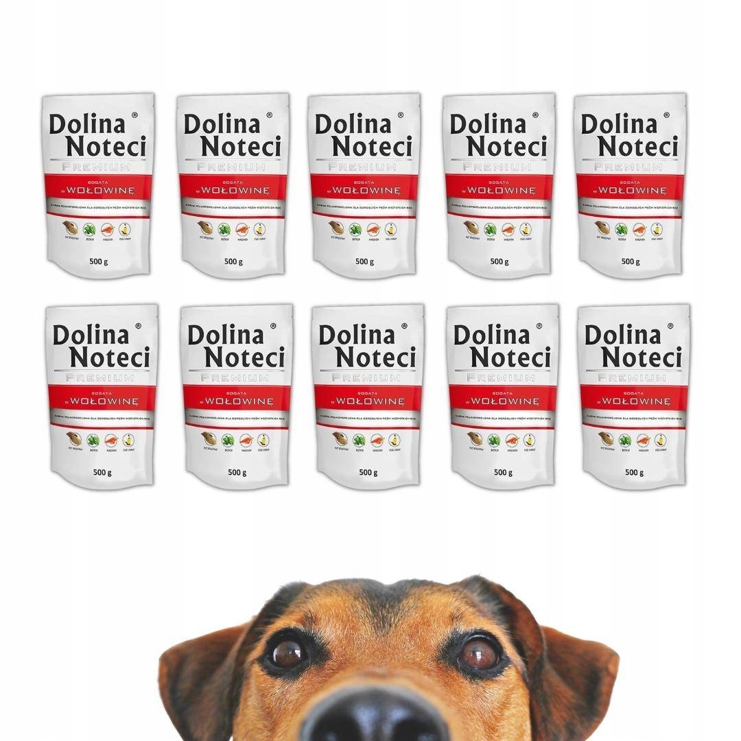 Levně Dolina Noteci Hovězí Maso Vlhké Krmivo Pro Psa 10x500g