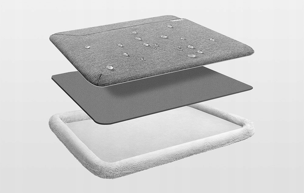 TOMTOC Defender-A22 Torba na laptopa 14" iPad Pro MacBook Pro M1/M2 szary Wielkość matrycy 14