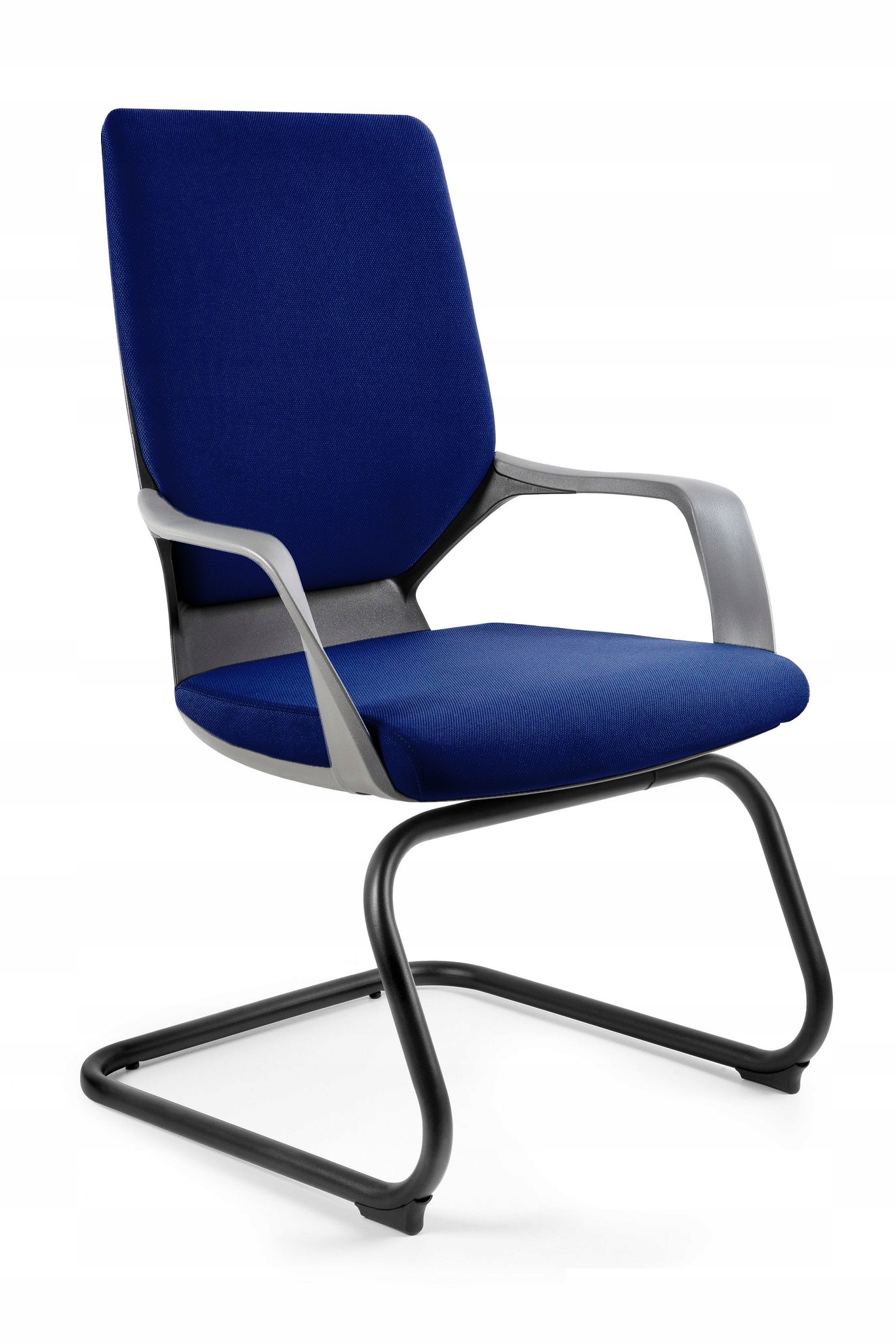 Krzesło Biurkowe APOLLO SKID Granatowe na Płozach