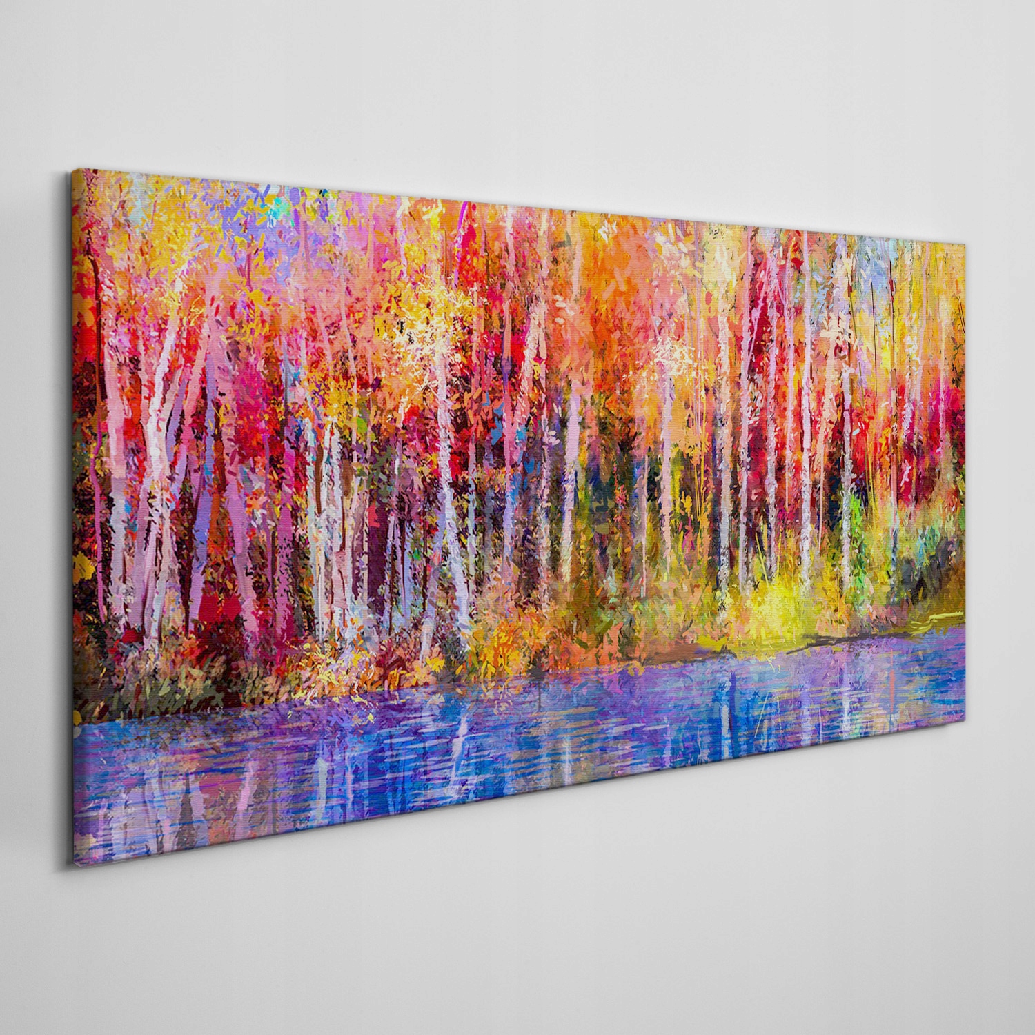 

Obraz na płótnie Kolorowe drzewa malarstwo 120x60