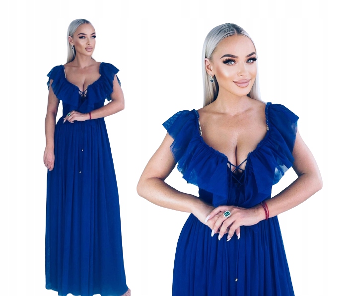 Dora Chabrová Tylová Dlouhá Šaty Svatební Hostina Xs