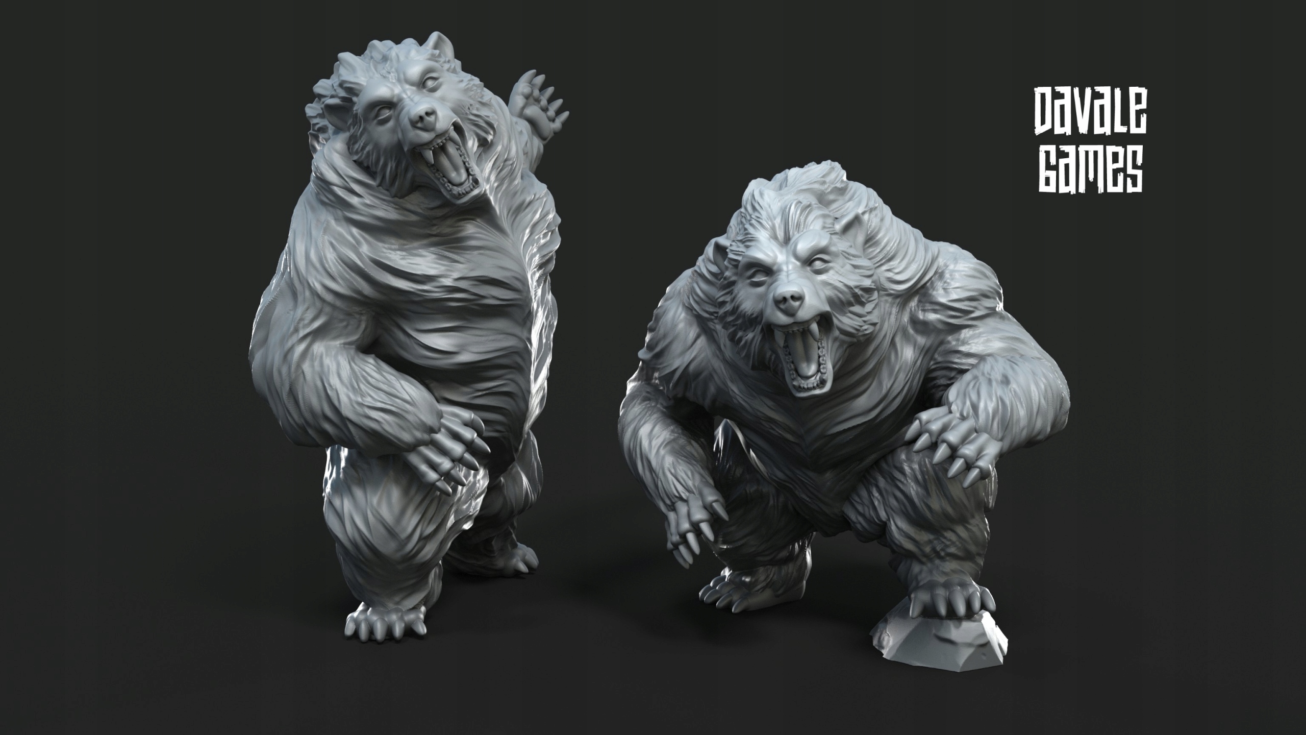 Giant Bears - x2 Middle Earth LOTR MESBG