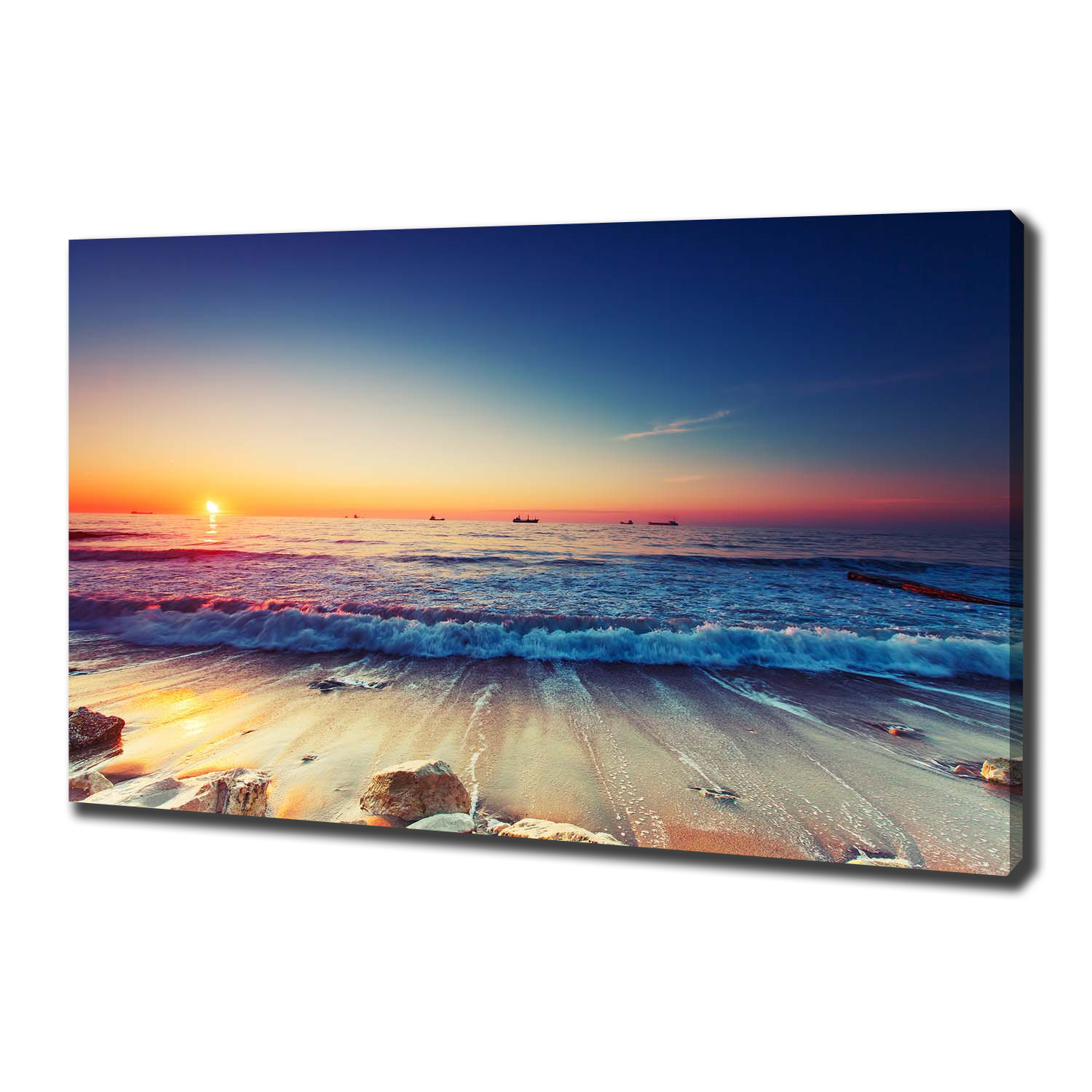 

Foto obraz na płótnie Wschód słońca morze 100x70cm