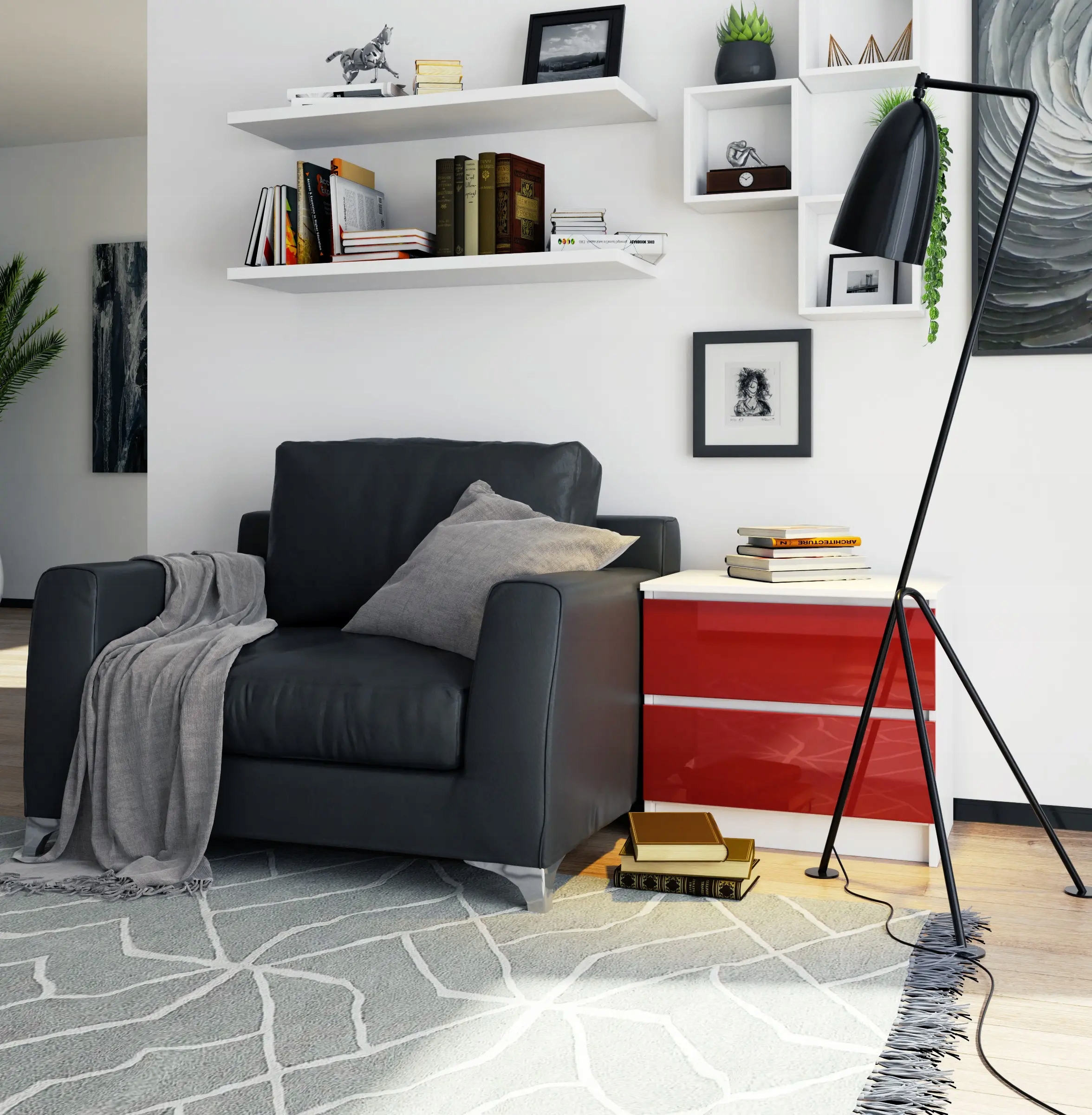 SZAFKA NOCNA KOMODA STOLIK SZUFLADY POŁYSK 60 cm Kod producenta SZAFKA NOCNA KOMODA STOLIK 60 CM