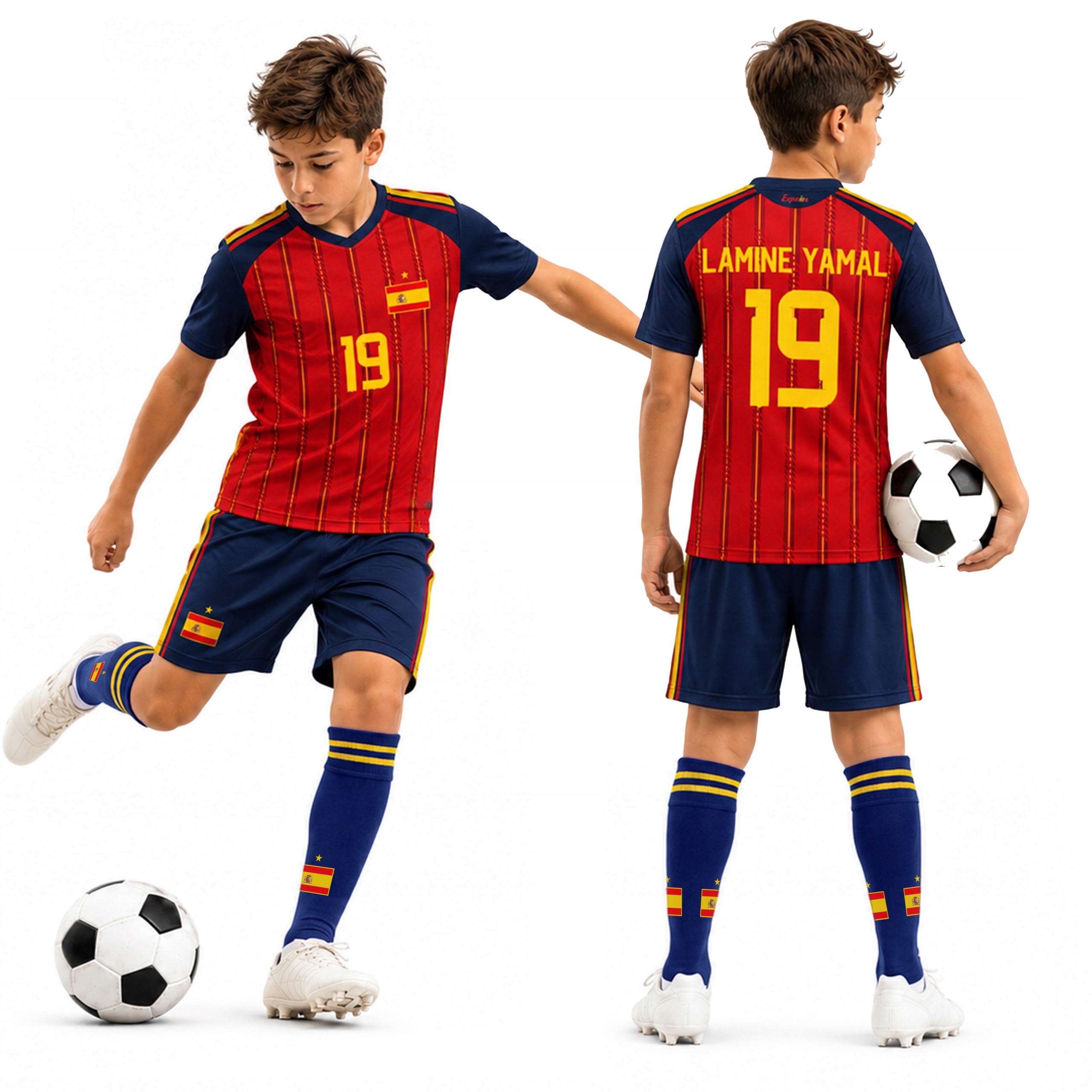Komplet z getrami Lamine Yamal Hiszpania 2026 140 cm
