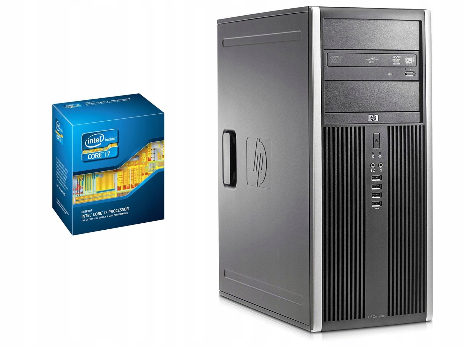 Komputer stacjonarny PC HP i7 16GB 250GB Intel HD Typ pamięci RAM DDR3