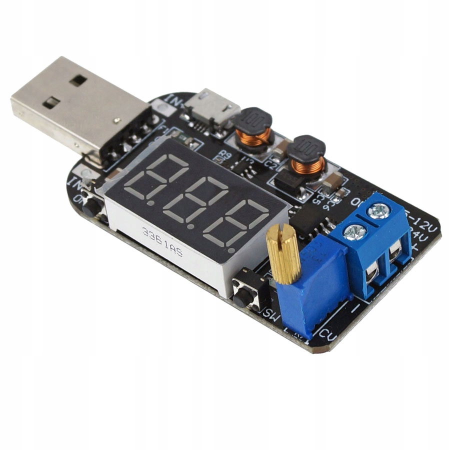 

Przetwornica napięcia Usb na 0-30V 15W regulowana