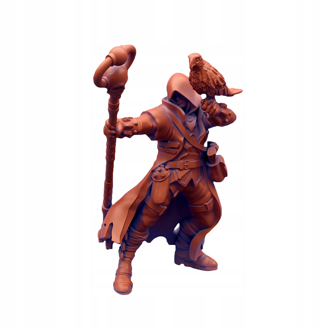 

Figurka Am Mag atakujący z kosturem i sową Rpg