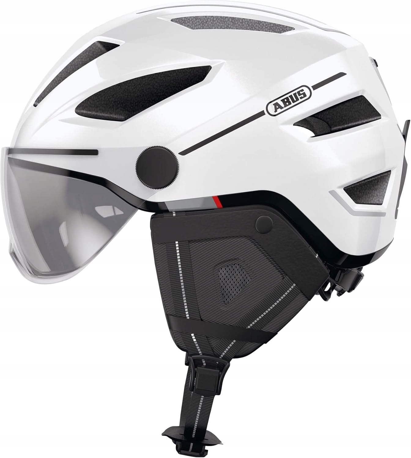 Abus Pedelec 2.0 Ace Kask rowerowy z wizjerem 52-57cm Pearl White