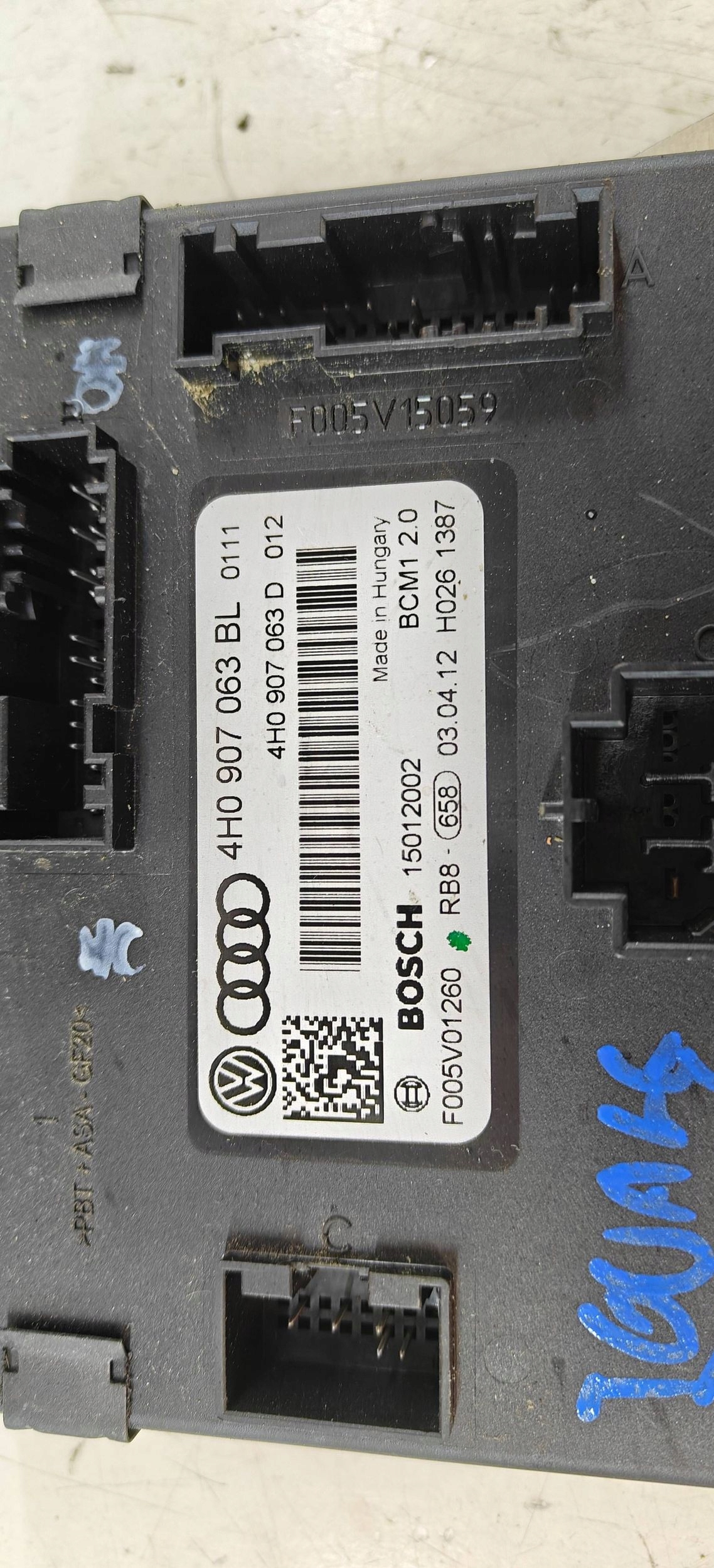 VW Touareg II 7P 10- 3.6 FSI 4h09078063bl control unit BCM comfort control unit