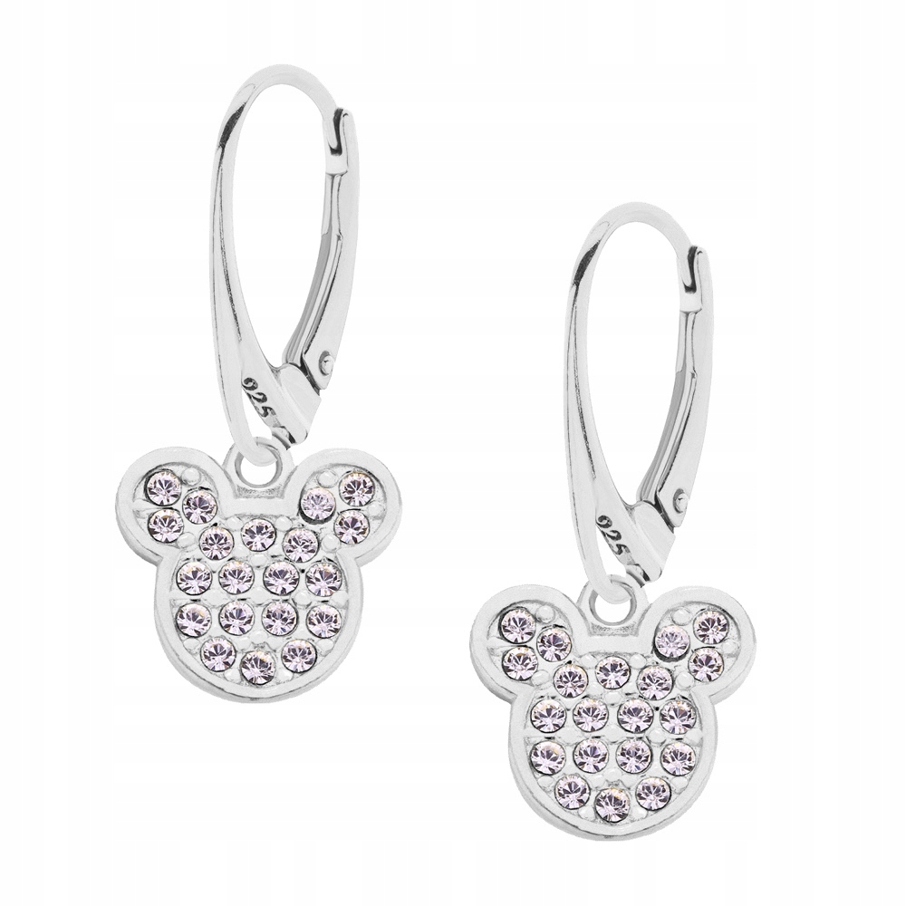 

Kolczyki z myszką miki srebro mickey Swarovski