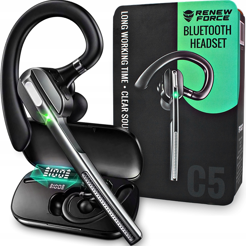 Bezprzewodowy zestaw słuchawkowy Bluetooth DOKANAŁOWE ETUI POWERBANK