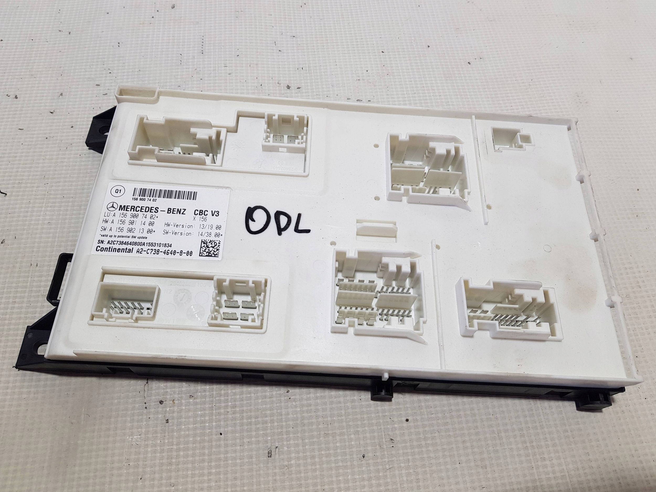 Mercedes CLA W117 W246 module control unit komfortu SAM A1569007402