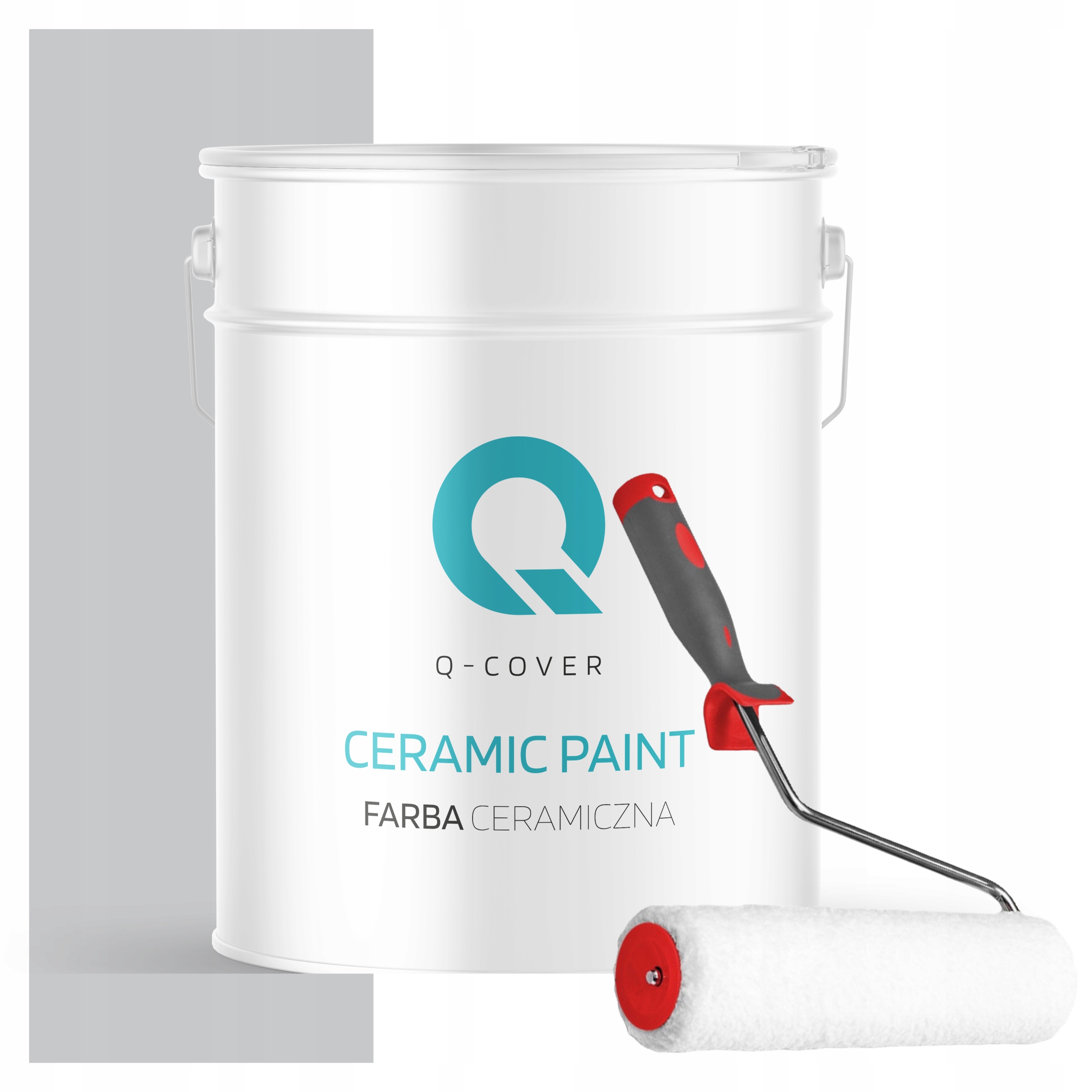 Keramická Farba Na Stenu Svetlosivá H1061 Odtieň Modrá 10 L Matná Valček