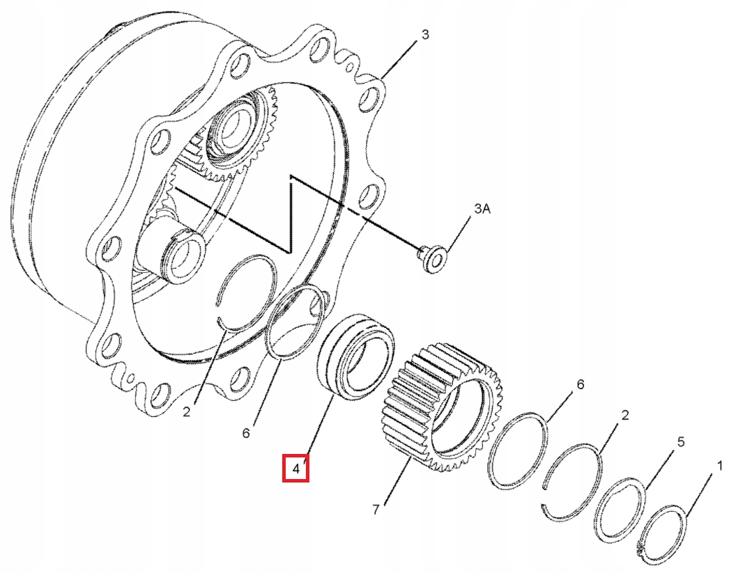 ŁOŻYSKA SATELITY ZWOLNICY CAT 428 432 TH 1990760 x 3 SZT Numer katalogowy części 1990760 199-0760