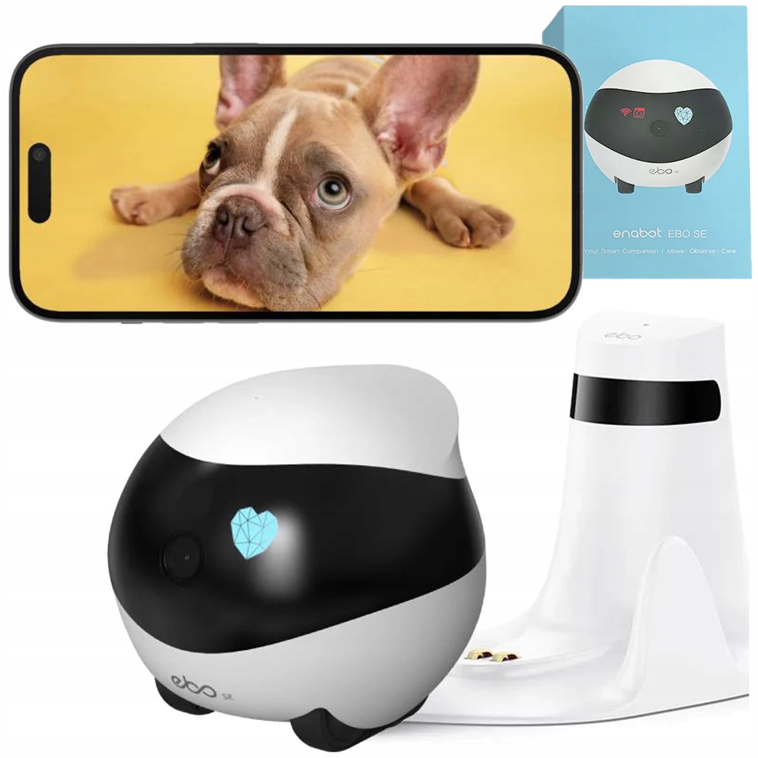 Enabot Ebo Se FamilyBot Robot Monitorujący z Kamerą do Domu