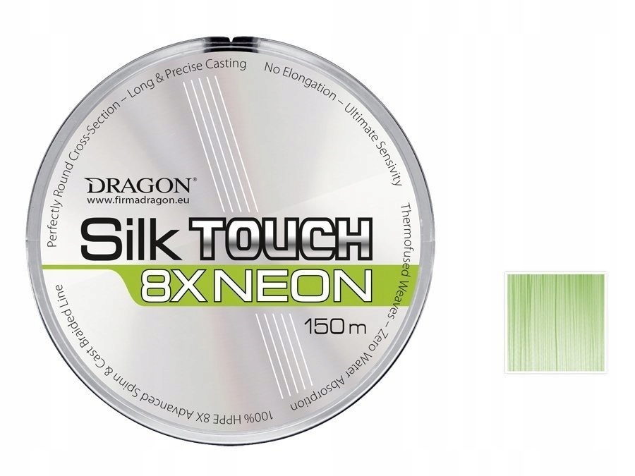 Plecionka Dragon SilkTOUCH 8X Neon 150m/0.10 mm/8.30 kg 1szt