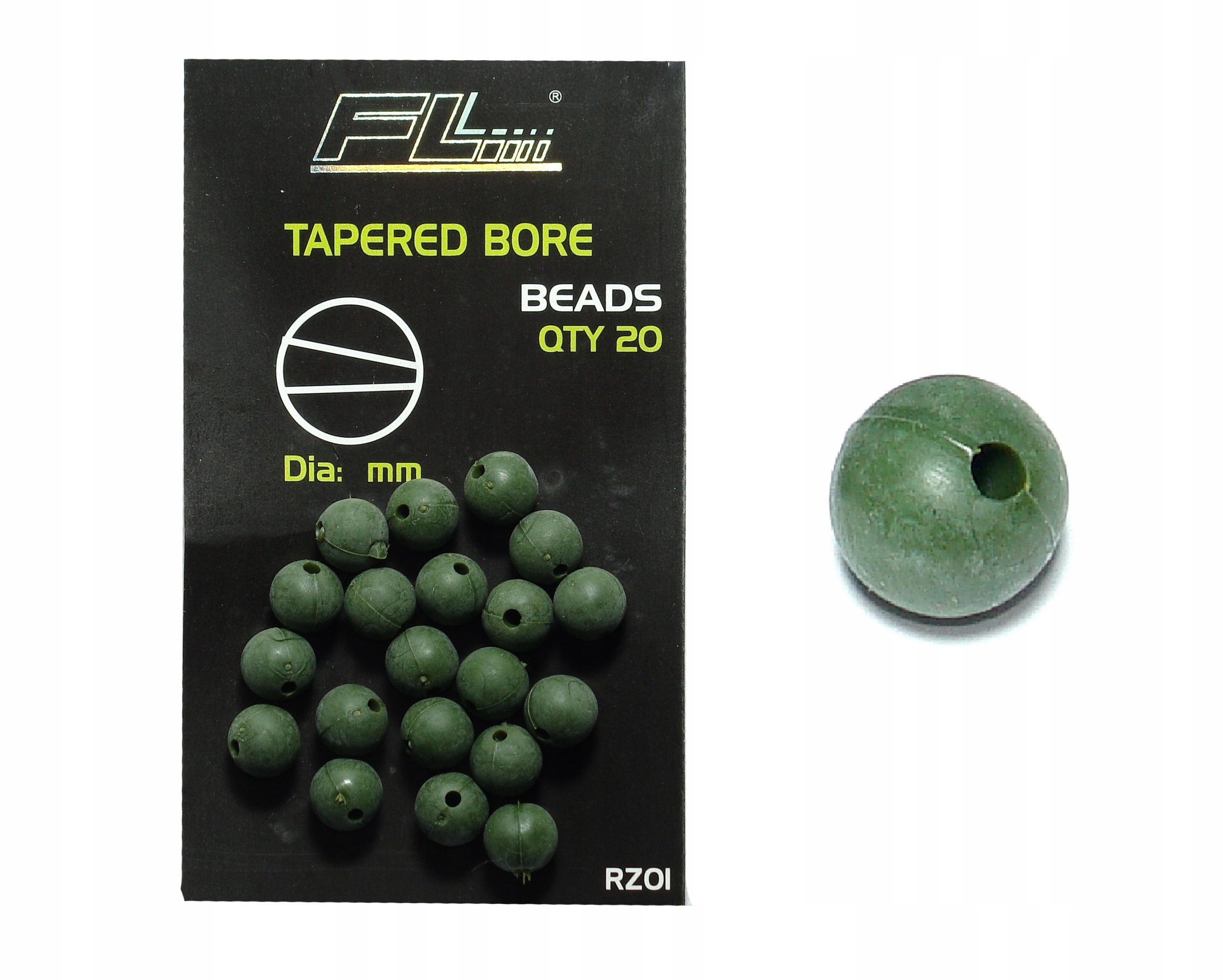 

20x Koralik samoblokujący zderzak stoper 7 mm ziel