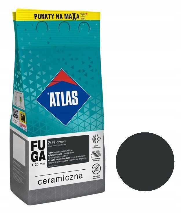 

Atlas fuga Ceramiczna 204 czarny 2kg