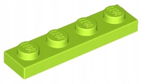 

Lego 3710 Limonkowa 1x4 płytka plate 1szt Nowy