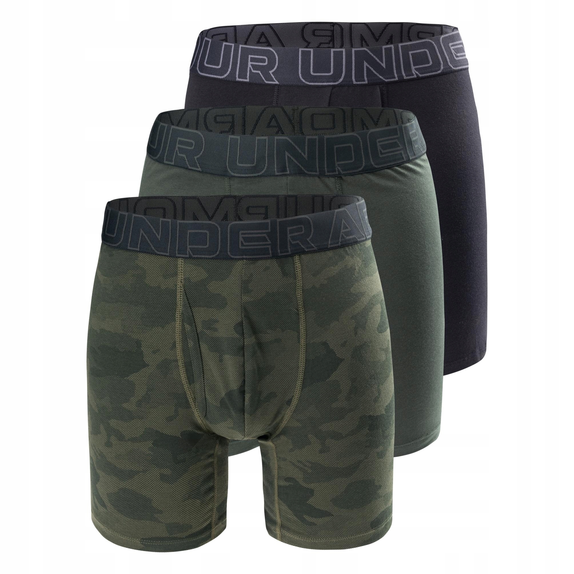 Pánské boxerky Ua Performance Cotton Print 6''