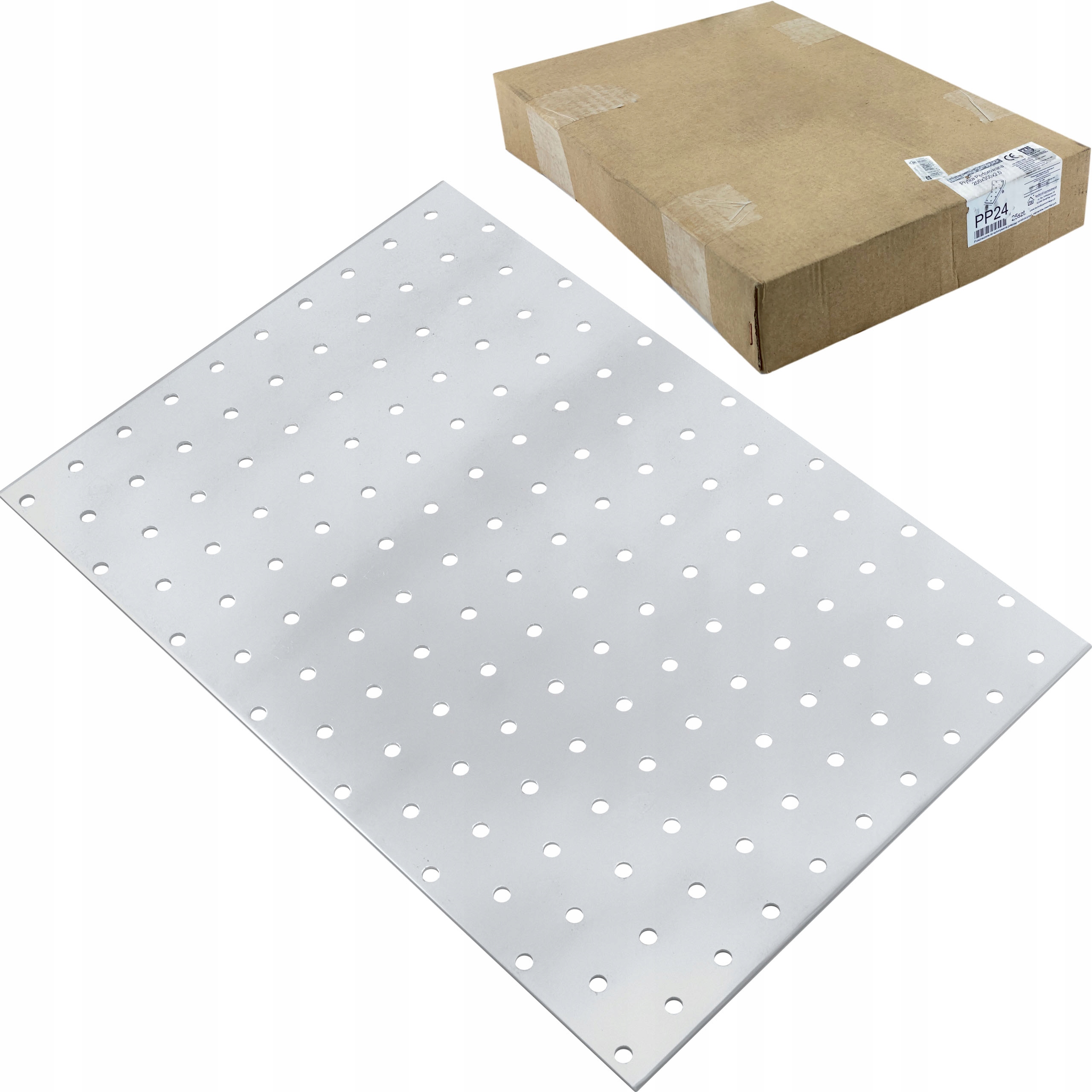 Perforované dosky 200x300 x 2 mm 25 ks Ploché tesárske spojky PP24