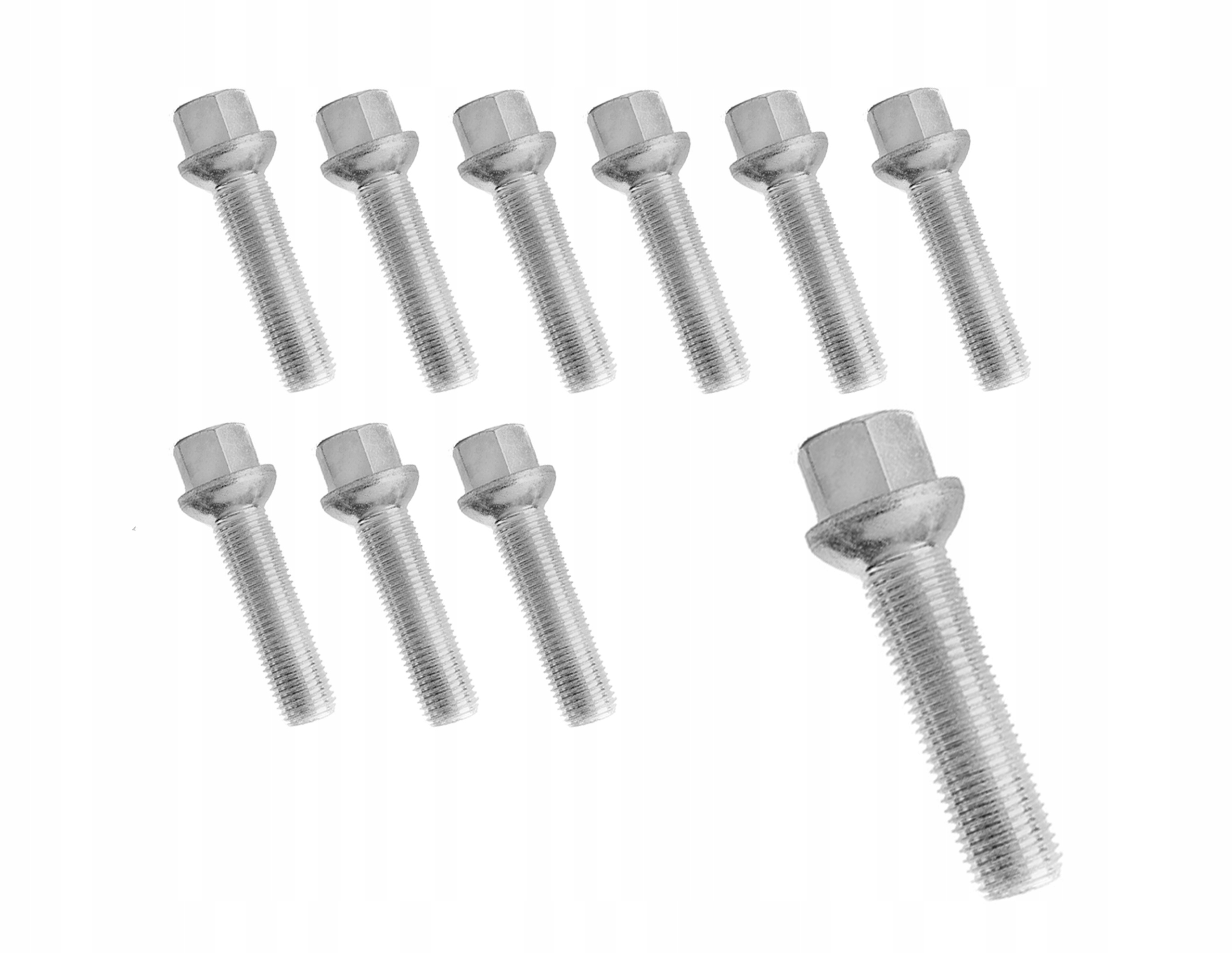 

Śruby Do Kół M14x1,5 50mm Kula Klucz 17 Do Felg