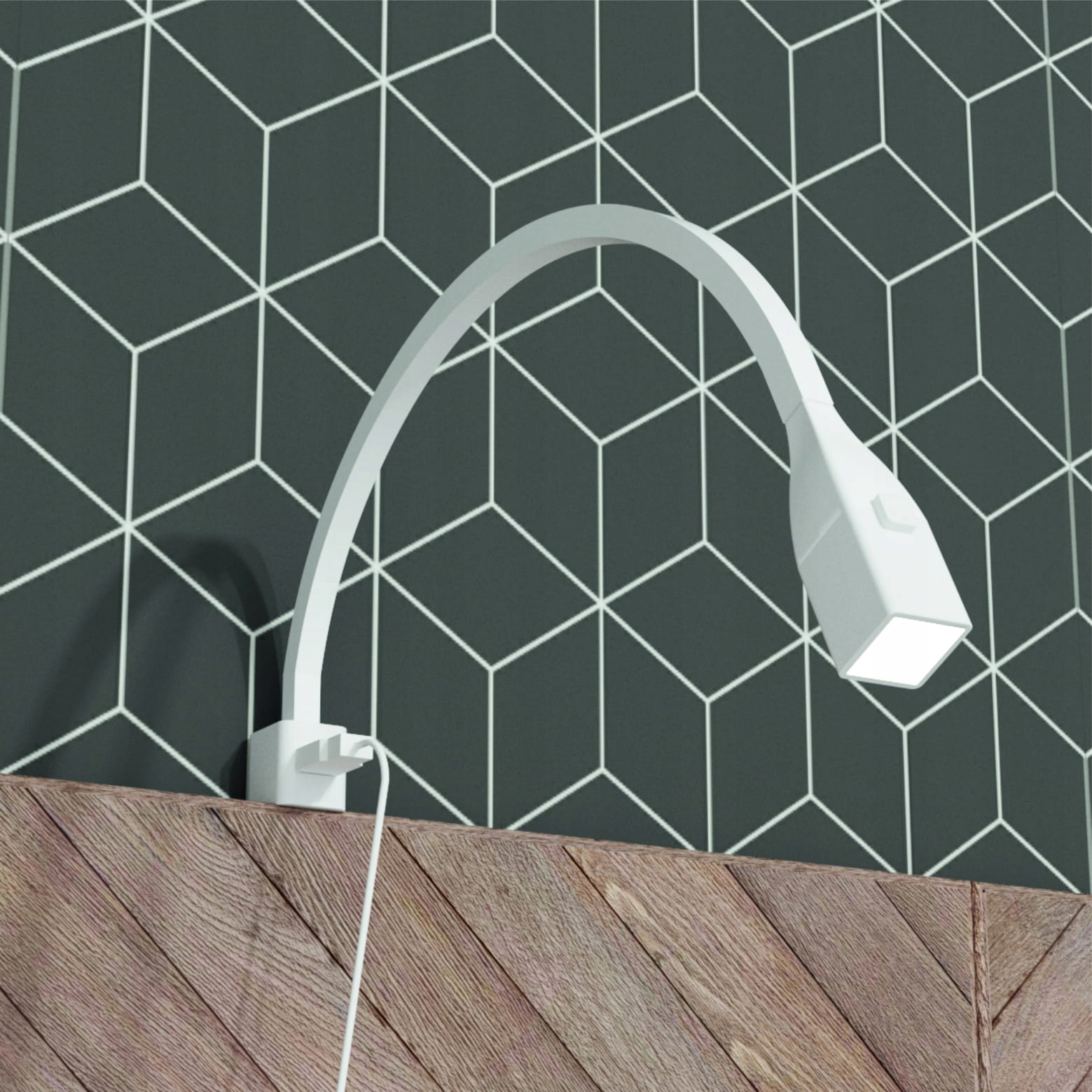 Zestaw lampek nocnych FLEXI LED do łózka sypialni Marka Furnika