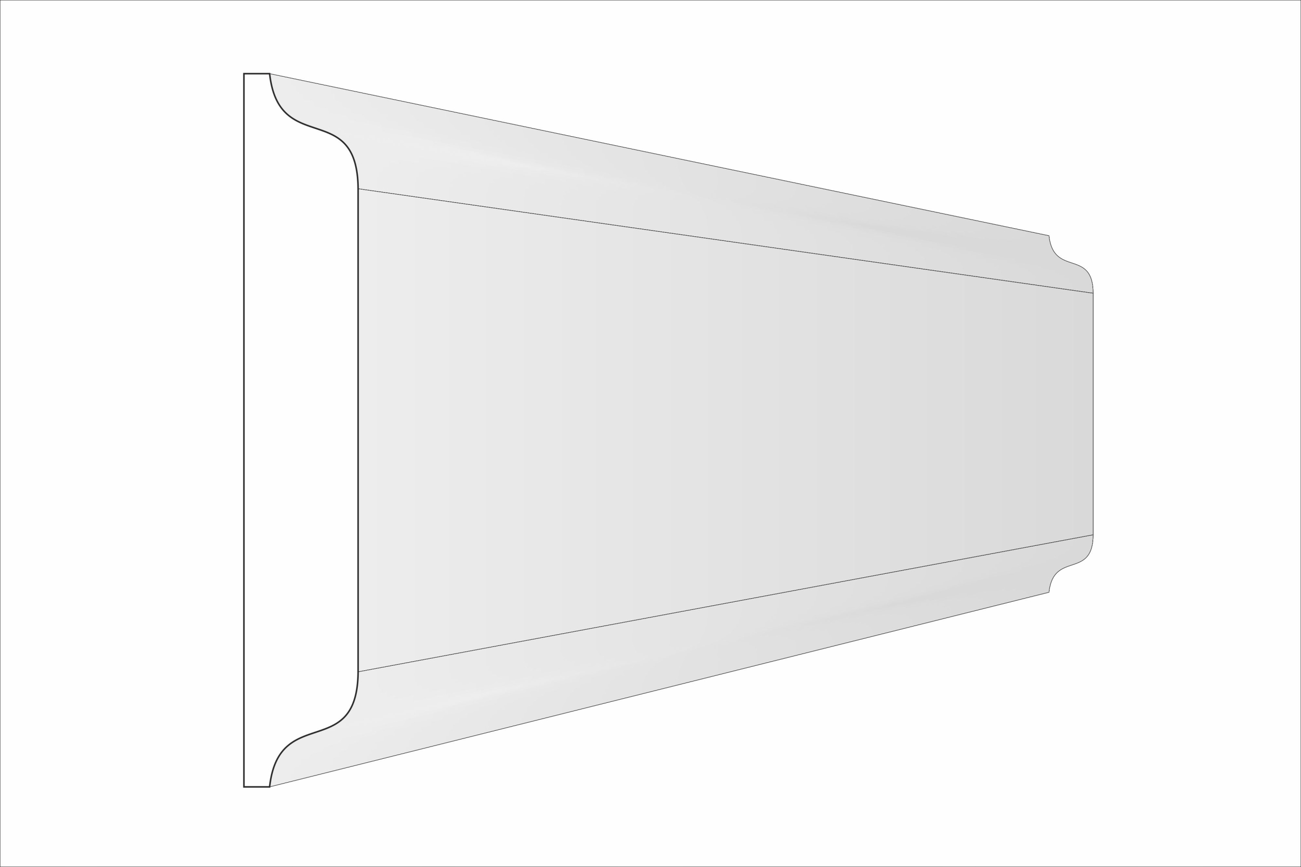 Fasádní lišta potažená vrstvou B19PE