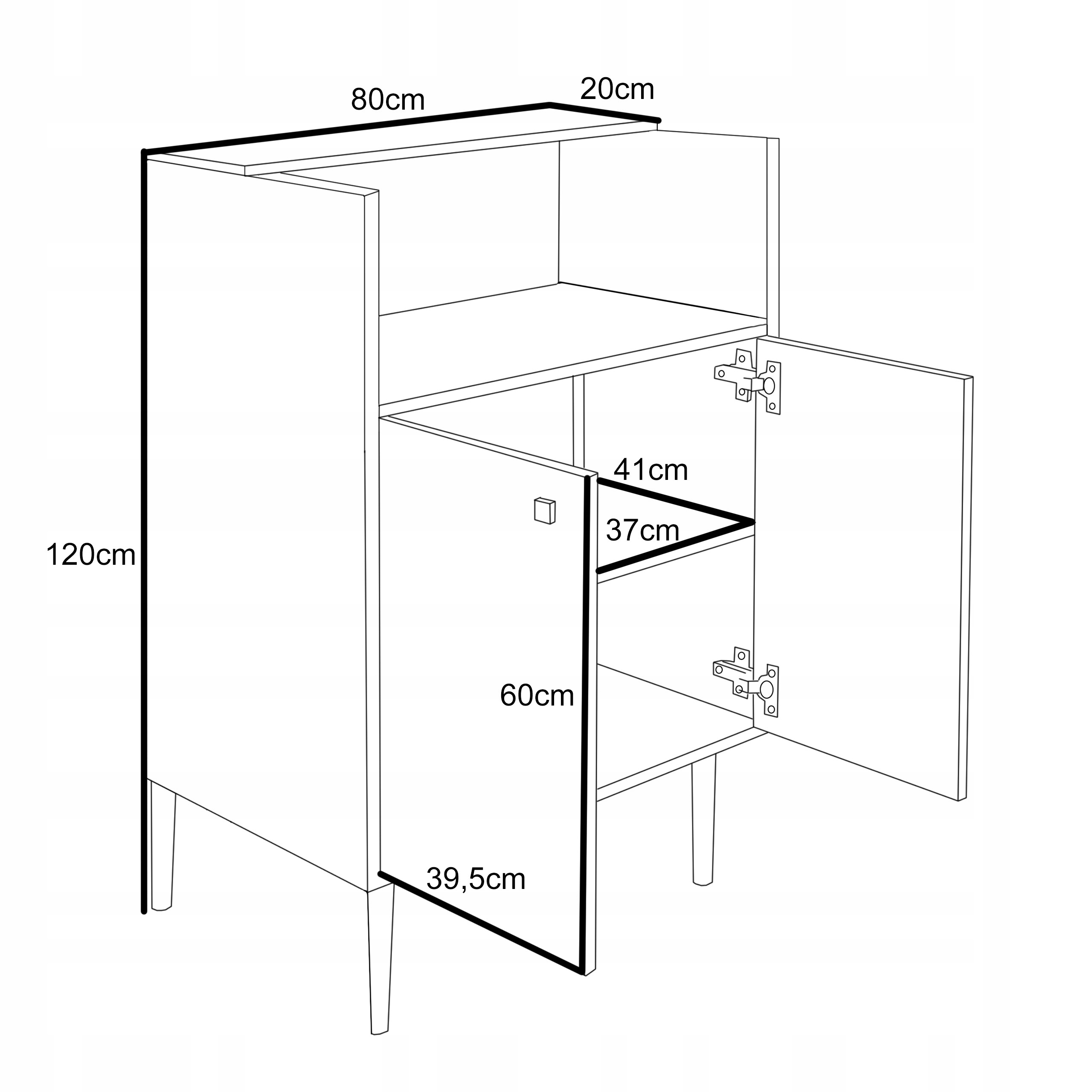 LADA RECEPCJA KLARA 3 KOSMETYCZNA FRYZJERSKA BIAŁA LEMELE CZARNE NÓŻKI Model KLARA