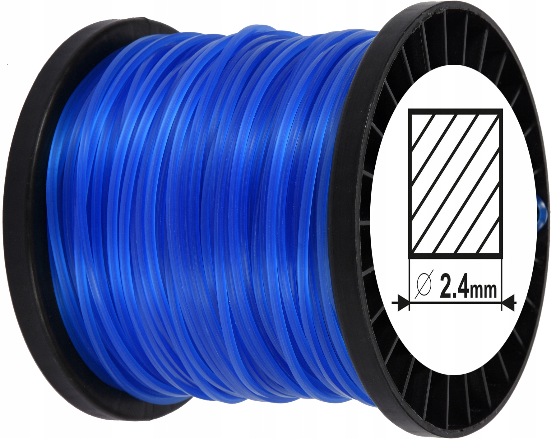 

Żyłka Tnąca Do Kosy Kwadrat 2,4mm x90m 89452 Flo