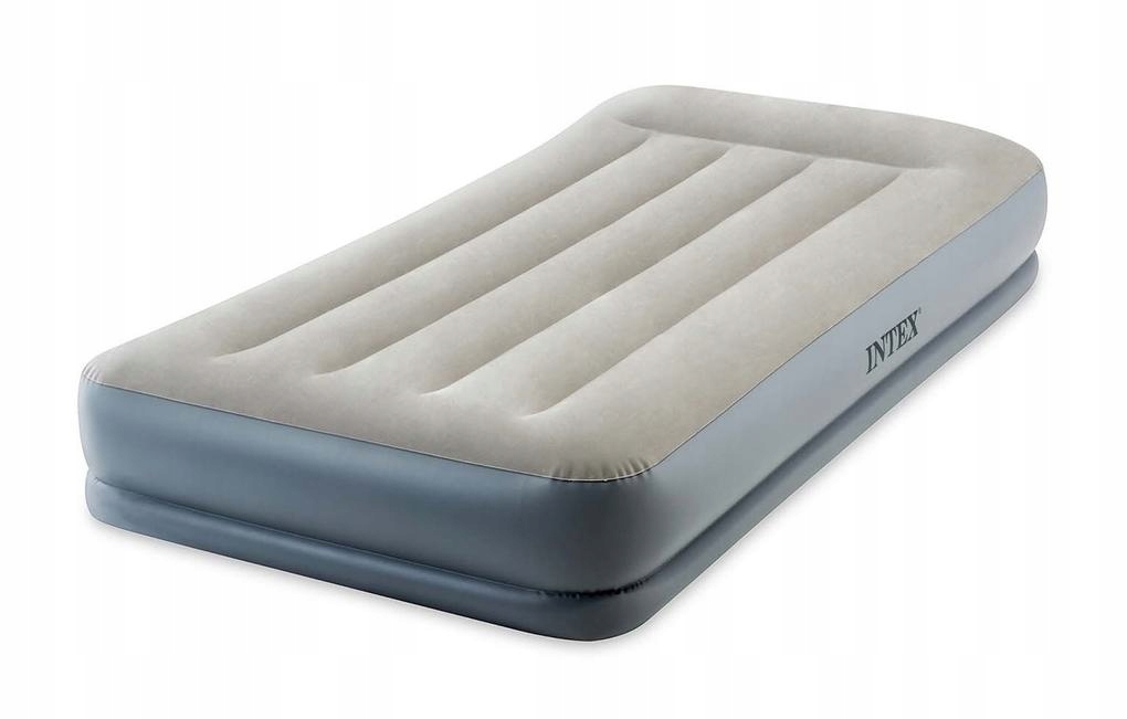Materac dmuchany z wbudowaną pompką elektryczną jednoosobowy 191x99x30cm