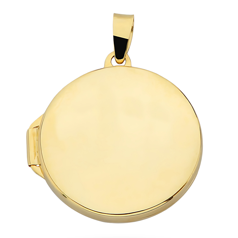 Zlatý Přívěsek Dámský pr. 585 Hladký pudr Tajemník 14k