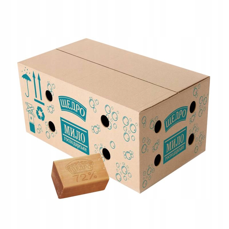 Szare Mydło naturalne gospodarcze "Szczedro" 72% 80 szt x 120g