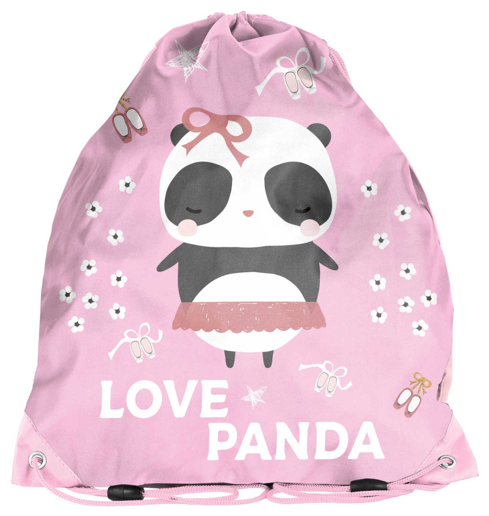 

Worek szkolny na buty dla dziewczynki Panda