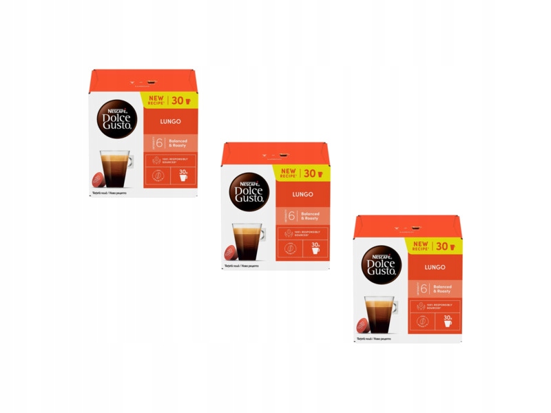 Kapsułki Nescafe Lungo do ekspresu Nescafe Dolce Gusto 3x30 szt.