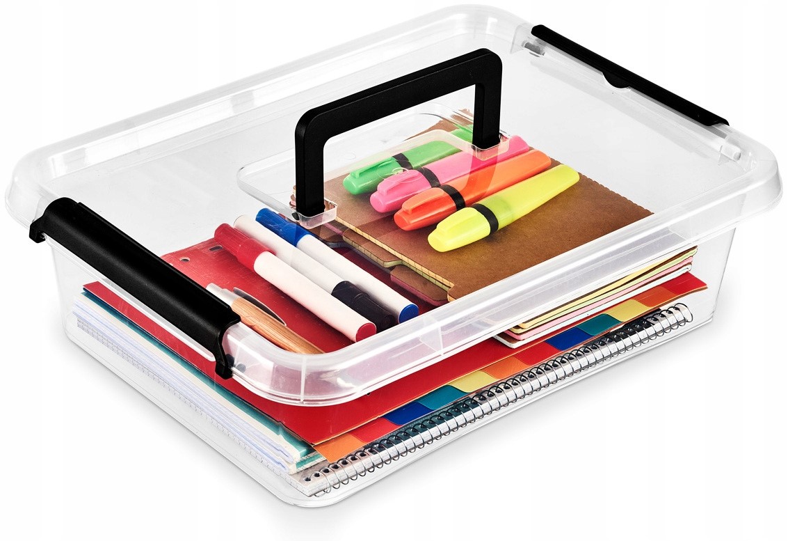 POJEMNIK PLASTIKOWY Z POKRYWKĄ RĄCZKĄ DOMOWY MOXOM SIMPLESTORE 8,5 L Kod producenta 1513