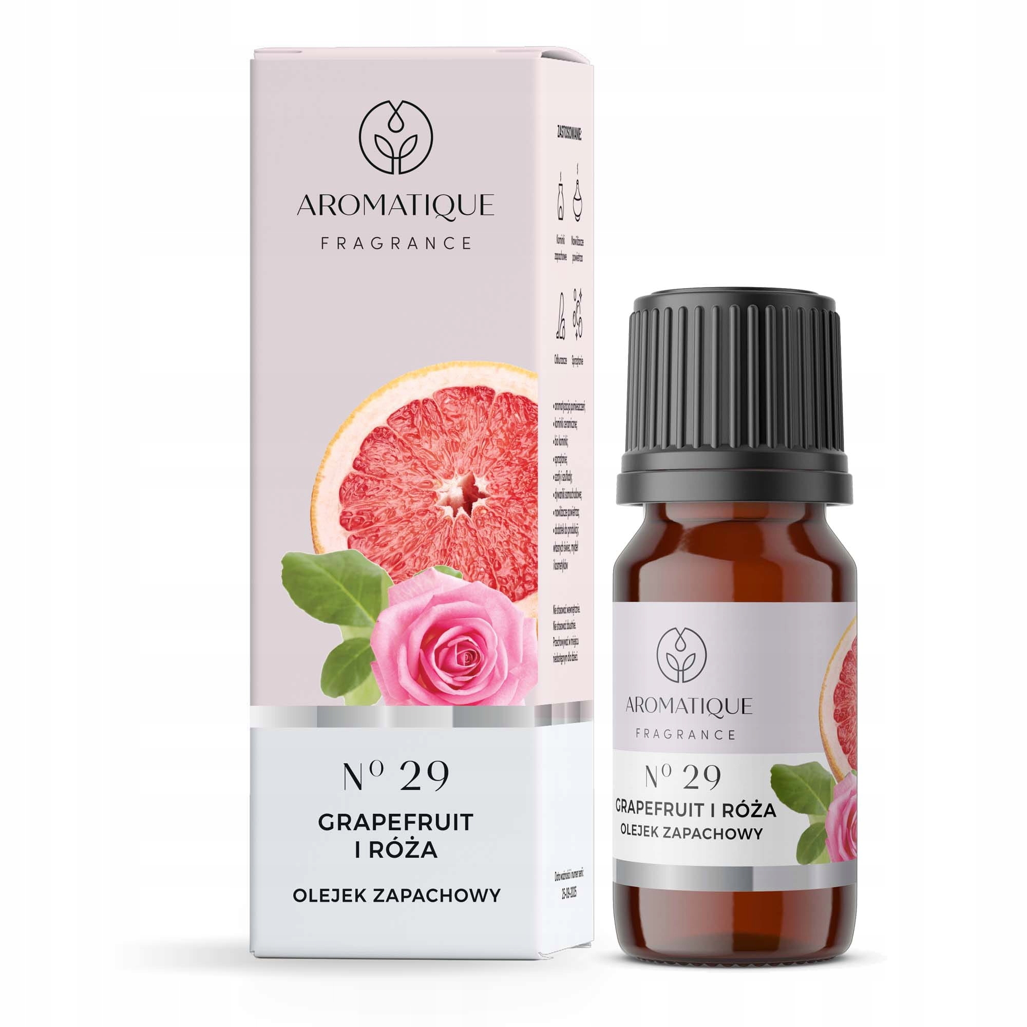 

Grejfruit i Róża Olejek Zapachowy 12ml Aromatiqu