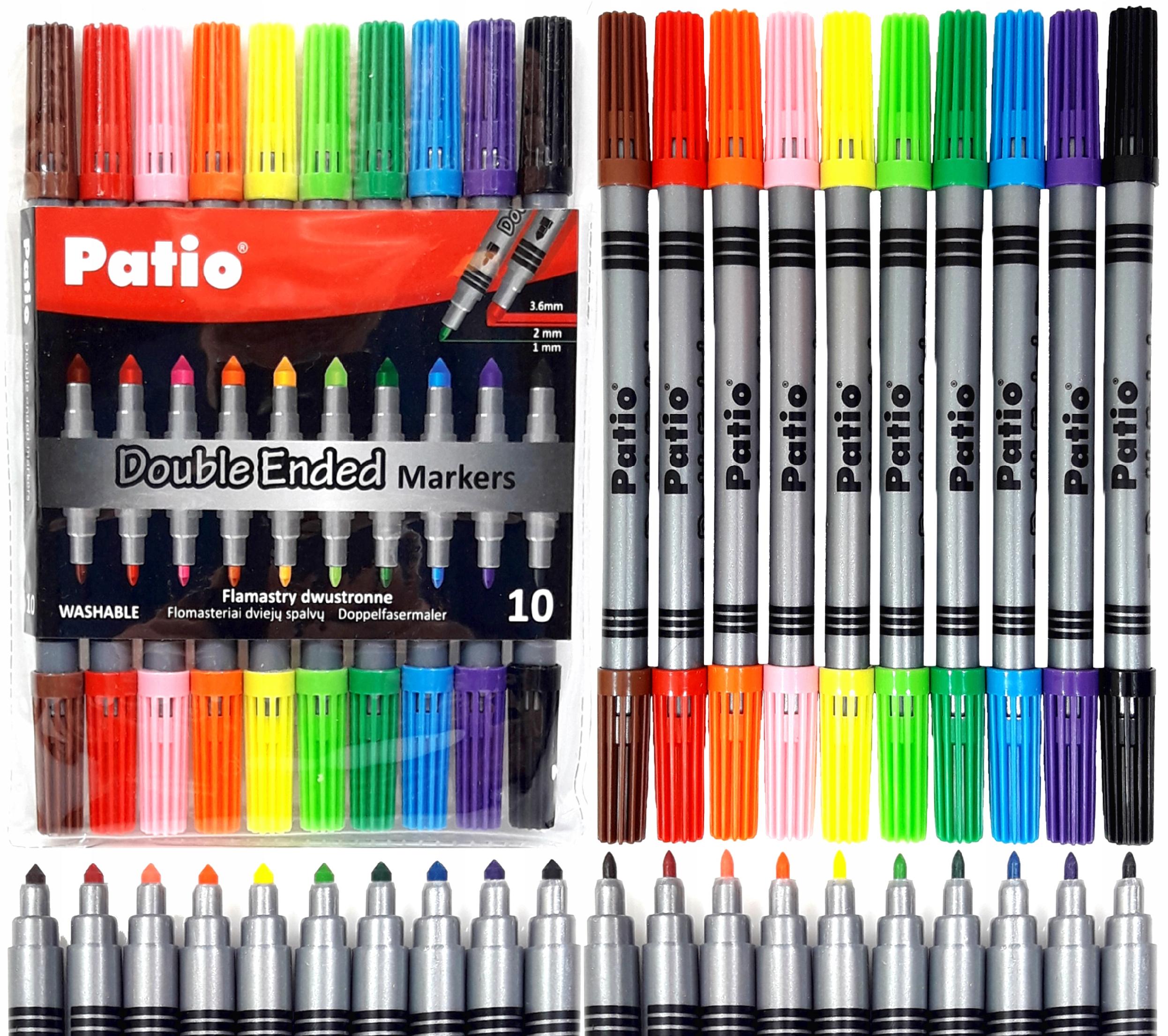 Dwustronne Pisaki Cienki Mazak CIENKOPIS SZKOLNY Ozdobny Pisak Biurowy MEGA Marka inna