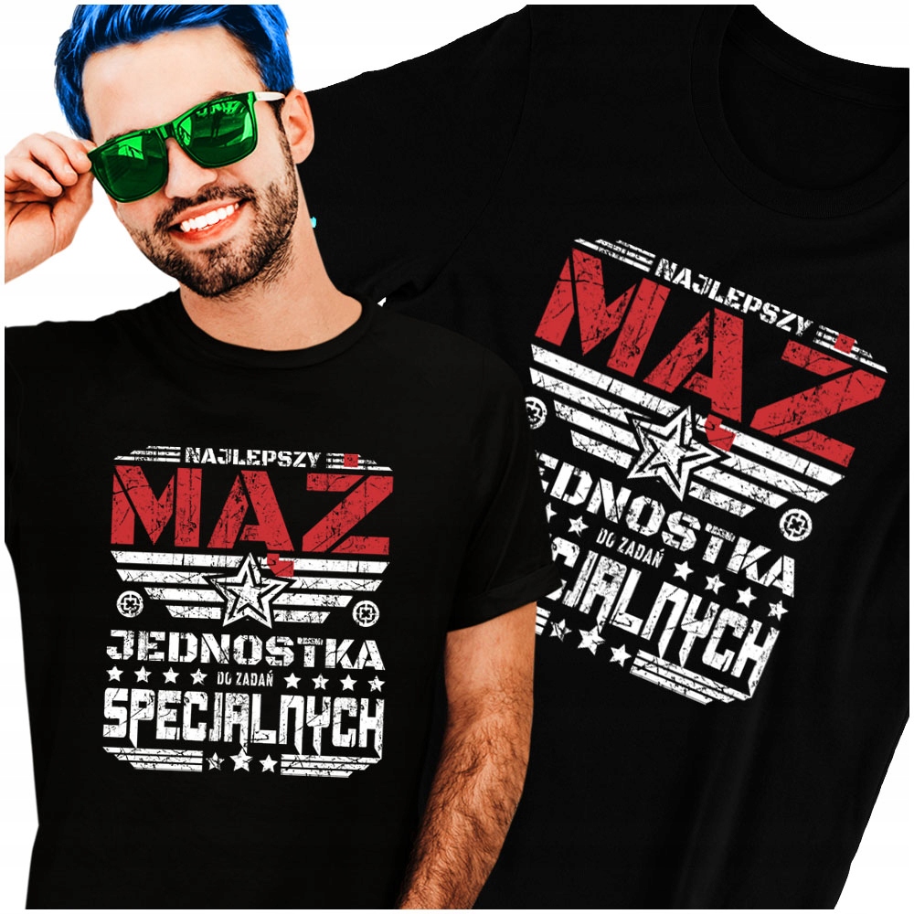 

Koszulka Mężem Mąż Jednostka do Zadań M