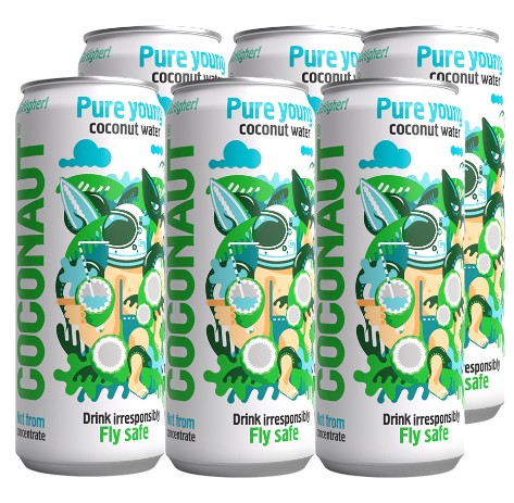 Woda kokosowa Coconaut z Młodego Kokosa Naturalna Kokos 320ml x 6szt