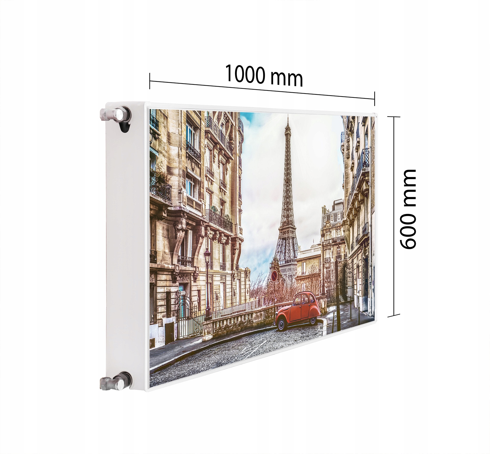Kryt Na Radiátor Maskovač 100x60 Paříž Podložka Magnet