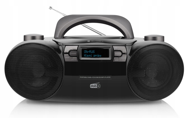 BOOMBOX RADIO CD BLUETOOTH MP3 ODTWARZACZ USB DAB+ Zasilanie sieciowo-bateryjne