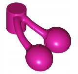 

Lego Jedzenie Owoc Wiśnie Czereśnie Magenta 22667