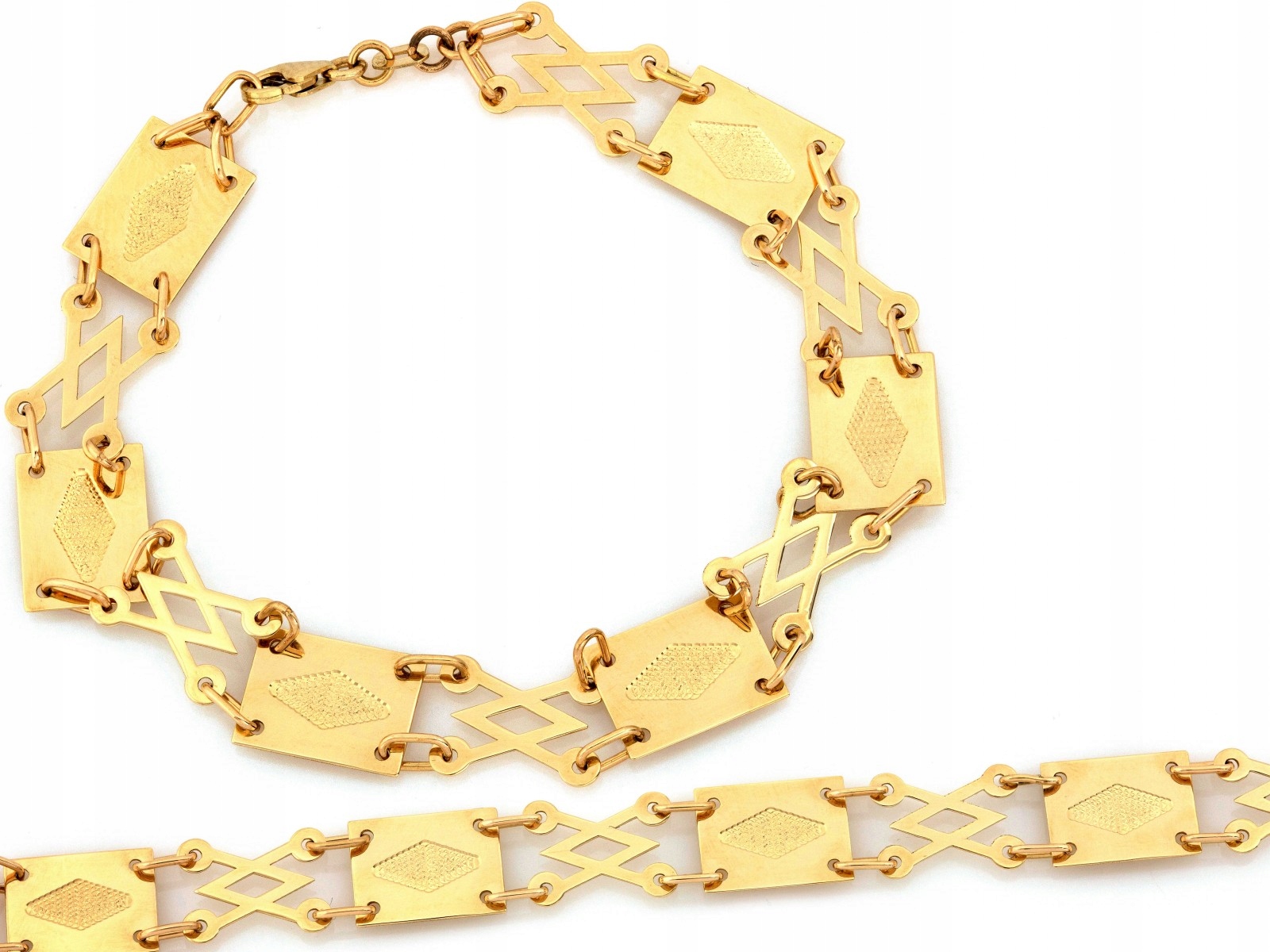 Zlatý náramek 585 14k Exkluzivní 4.90g 8.9mm Velikost 18