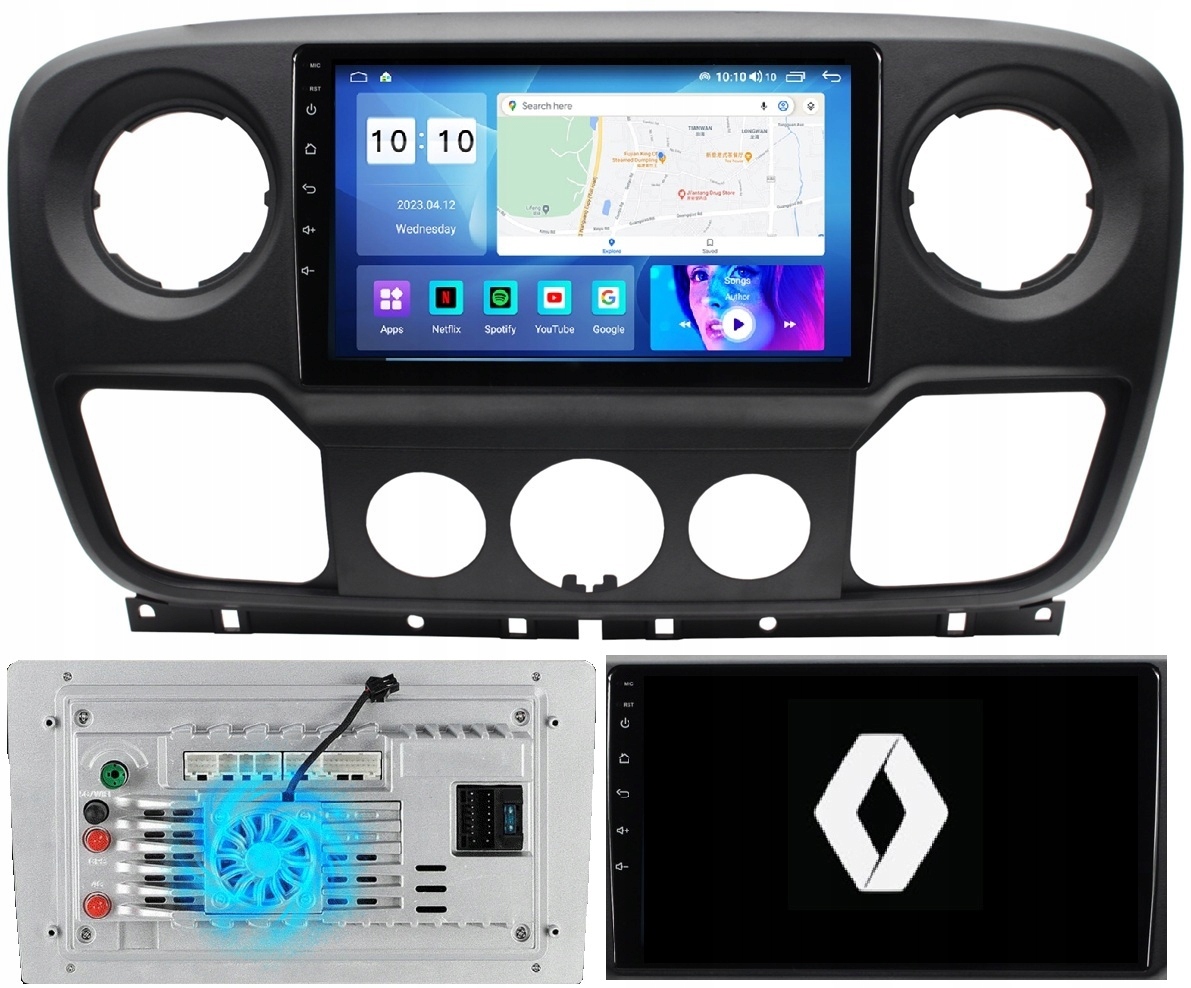 Radio Gps Nawigacja Android Renault Master Opel Movano+wentylator 2/64GB