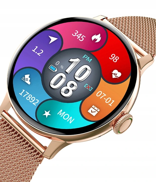 ZEGAREK DAMSKI MĘSKI SMARTWATCH DT2 POLSKIE MENU